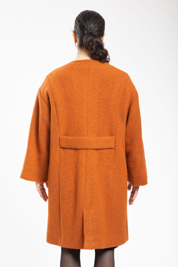 emblème giacca orange retro